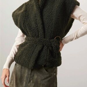 NWT! $358 Marie Oliver Army Green Astrid Vest Size XS. Perfect for Fall!